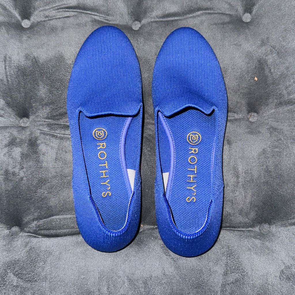 Bright Blue Rothy’s Loafers- Cornflower